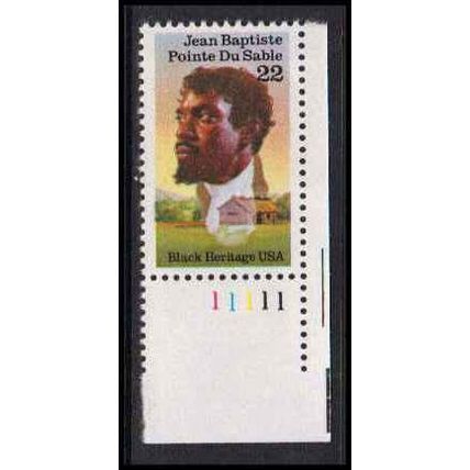 2249 22c Jean Baptiste Very Fine MNH P#S LR 11111 ZA3245