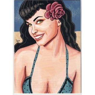 BETTIE PAGE ' PHILLY SHOW ' Promo card # BP-3 (2010)