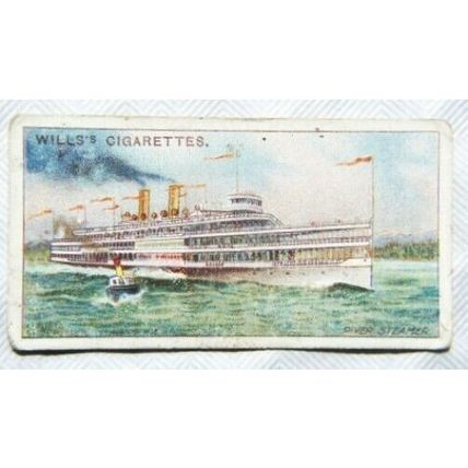 1914 Wills Overseas Dominions Canada No. 45 River Steamer
