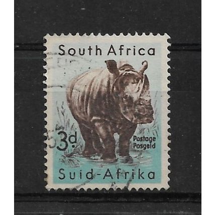 SouthAfrica.SG155 3d White Rhinoceros.Fine Used.May22b