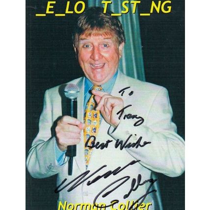 Norman Collier Comedian Hand Signed Photo