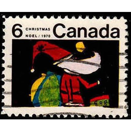 Canada 1970 Christmas Children's Drawings 6c #4 Used Stamp