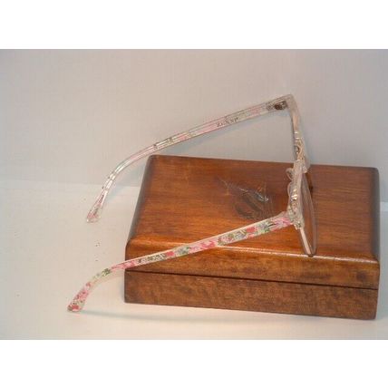 Pre-Owned Women’s Pink Zenni 1912049 Flower Print Fashion Glasses