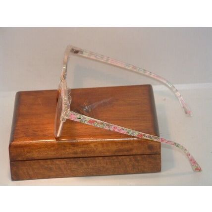 Pre-Owned Women’s Pink Zenni 1912049 Flower Print Fashion Glasses