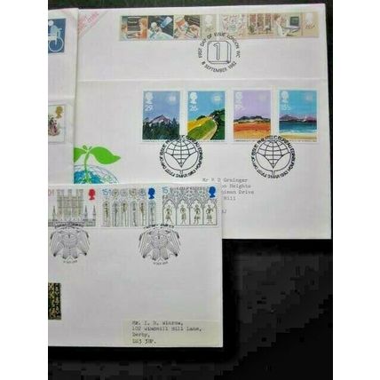 1970-1989 A GROUP OF EIGHT FIRST DAY COVERS. #00968