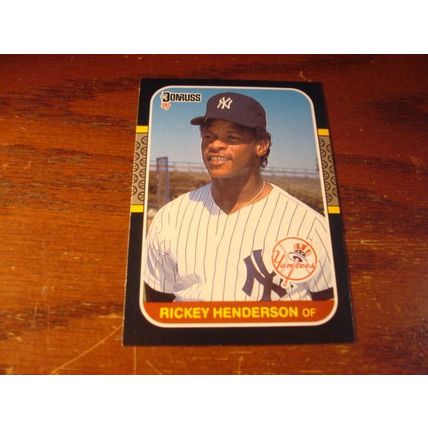 1985-1990, 4-Cards, RICKEY HENDERSON, Fleer/Donruss/UD