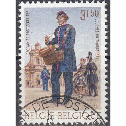 Belgique 1971 Michel 1637 O Cote (2008) 0.25 € Messager des postes à pied