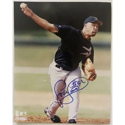 Jose Lima (d. 2010) Signed Autographed Glossy 8x10 Photo Houston Astros