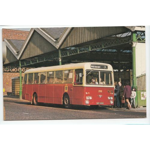 St Helen's Corporation 292 AEC Swift Bus Postcard 114