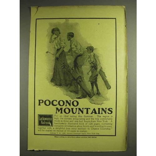1904 Lackawanna Railroad Ad - Pocono Mountains