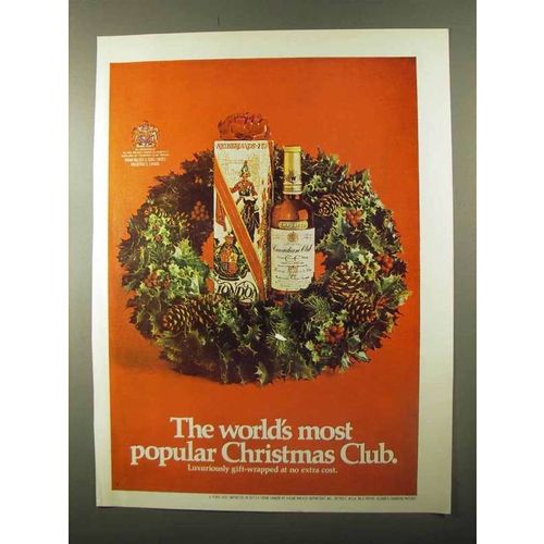 1971 Canadian Club Whisky Ad - Popular Christmas Club