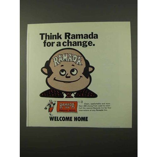 1972 Ramada Inn Ad - Think Ramada for a Change