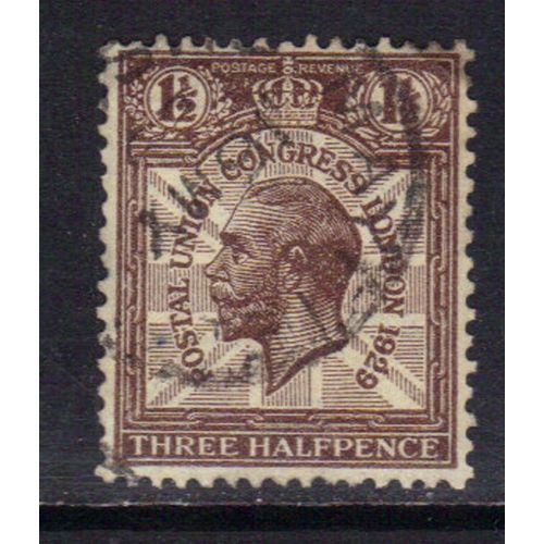 GB 1929 KGV 1 1/2d Brown postal union congress SG 436 ( F415 )