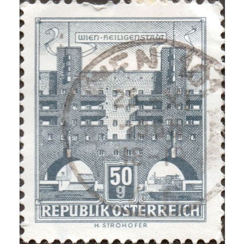AUSTRIA, BRIDGES, Heiligenstadt Vienna, 1965 grey, 50g