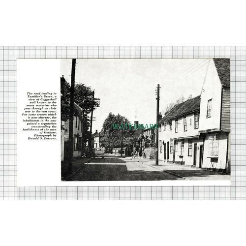 C5395) Coggeshall Essex Tumbler's Green - 1962 Cutting