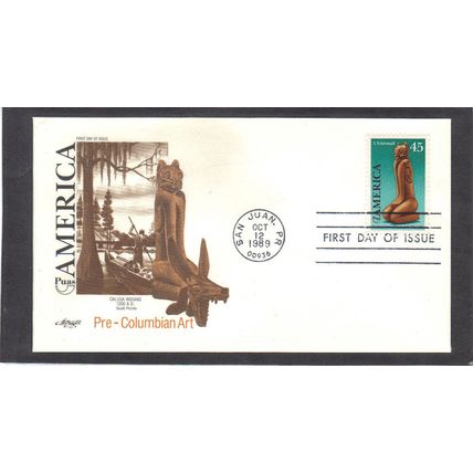 FDC Artmaster C121 45c Carved Figure (Cachet-U/A) CV40151