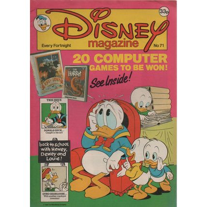ENGLISH - DISNEY MAGAZINE NO. 71 (1986)