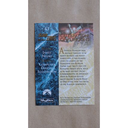 Star Trek Master Series 1994 Edition Base trading card # 43 Celebration Klingons