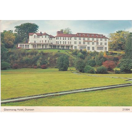 6x4 Continental size printed postcard Glenmorag Hotel Dunoon Argyllshire