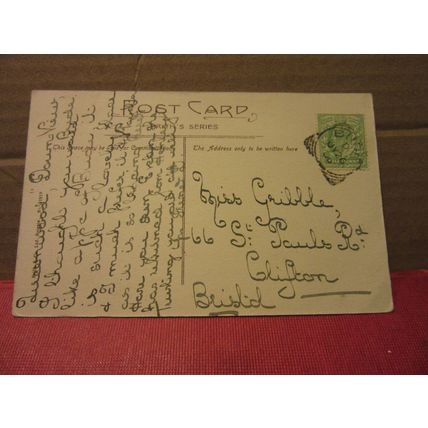 BUDE , CORNWALL used antique postcard by F. Frith 1906 pm =