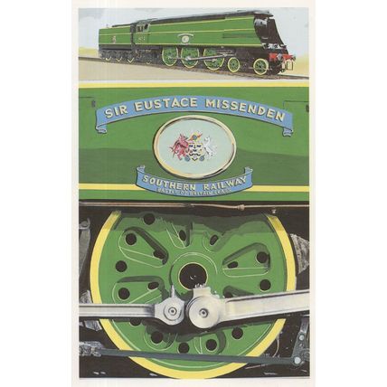 Hurricane Battle Of Britain Class Military Train Railway Poster Postcard
