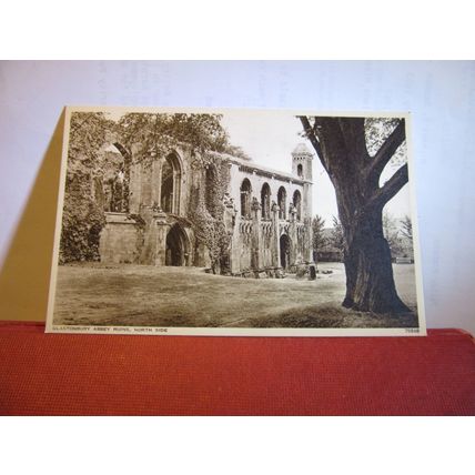 GLASTONBURY ABBEY RUINS, Somerset. unused postcard by Photochrom #