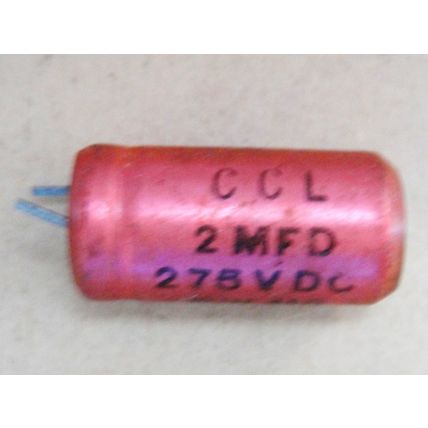 CCL Electrolytic Capacitor New Old Stock 2µF, 275V 1960s – 1970s