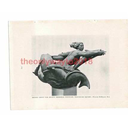 Bronze Group, Beatty Memorial, Trafalgar Sq, Book Illustration (Print), 1940