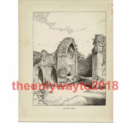 Bayham Abbey, Sussex, Book Illustration (Print), 1903