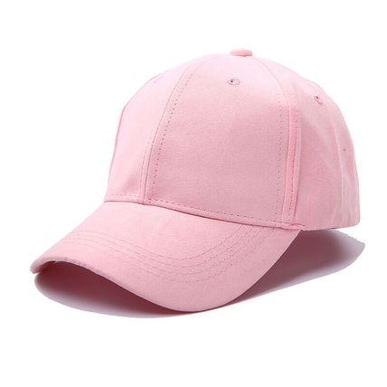 Cap Adjustable Strapback Hat For Men Women Solid Color Suede Leather Baseball