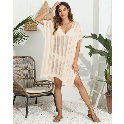 Beachwear Dress Crochet Bikini Swimwear Kaftan Women Beach Cover Up Swimsuit