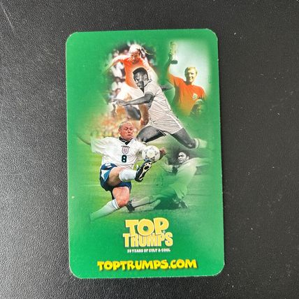 PAUL GASGOIGNE NEWCASTLE ENGLAND TOP TRUMPS LIMITED EDITION LEGENDS CARD MINT