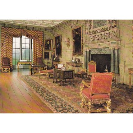 Knole Ballroom Sevenoaks Kent Postcard unused VGC
