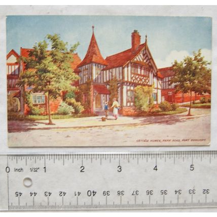 pre 1918 postcard Port Sunlight, Cottage Homes, Park Road ref2