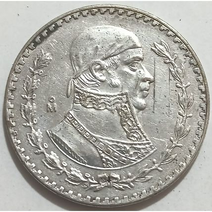 Mexico Vintage Silver Coinage Lot 1933-1943-1947-1956-1966. Set of 5 pcs