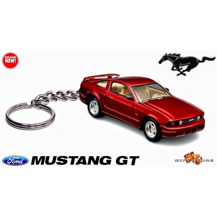 VERY RARE KEYCHAIN DARK RED FORD MUSTANG GT CUSTOM Ltd. Ed.