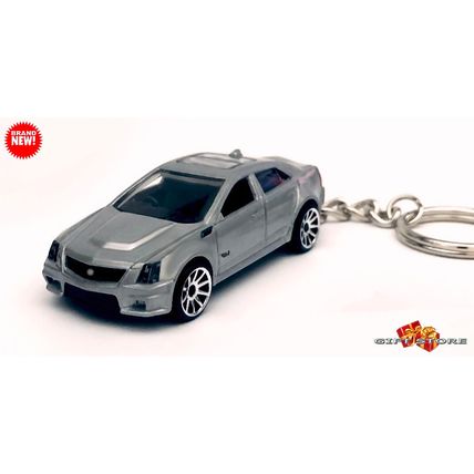 HTF RARE KEYCHAIN SILVER CADILLAC CTS-V CUSTOM Ltd Ed.