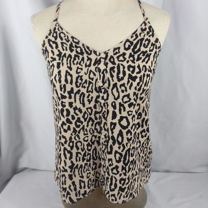 No Boundaries Women's Junior Leopard Print Spaghetti String Top Size S/CH (3-5)