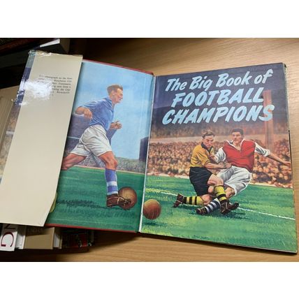 c1958 "THE BIG BOOK OF FOOTBALL CHAMPIONS" UK SOCCER HARDBACK BOOK (P4)