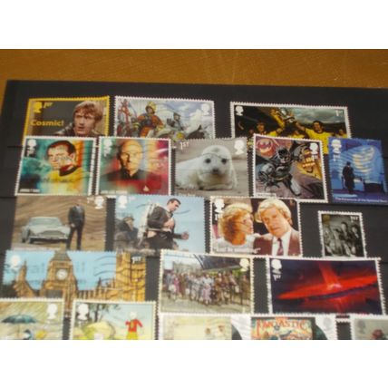 37 RECENT COMMEMORATIVE STAMPS USED 2 PHOTOS