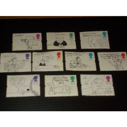 1996 SET OF 10 CARTOONS ( ORD ) STAMPS USED