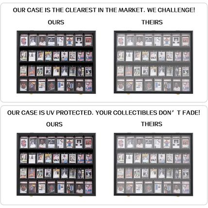 VERANI 36 Baseball Card Display Case - Graded Sports Card Display Frame - Holds