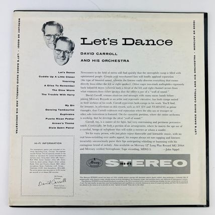 David Carroll & His Orchestra – Let's Dance Vinyl LP Record Album SR-60001