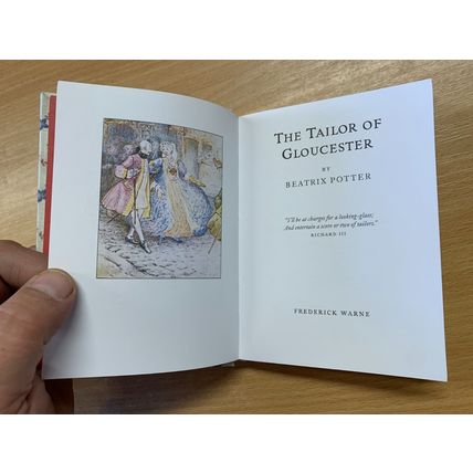 2013 *LIMITED EDITION 98 of 1000* BEATRIX POTTER TAILOR OF GLOUCESTER BOOK (P2)