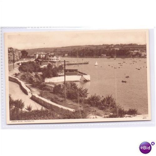 cornwall postcard green bank falmouth unposted