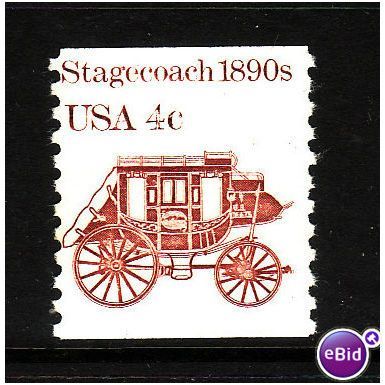 USA 1981 SG 1869 4c 1890s Stagecoach u/m mint