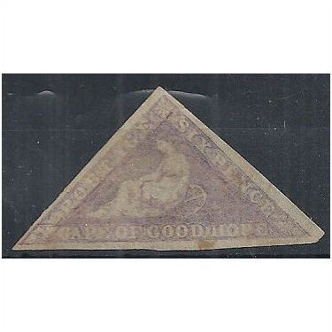 Cape of Good Hope 1858 SG7 6d Pale Rose-Lilac 3 Margins Mint No Gum . .