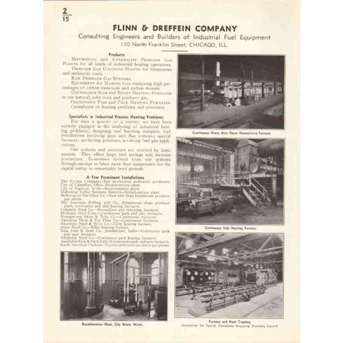 flinn dreffein company 1936 industrial fuel equipment vintage catalog