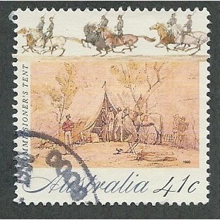 AUS 1990 41c 'COLONIAL DEVELOPMENT- COMMISSIONERS TENT' FINE USED (EBID42-668)