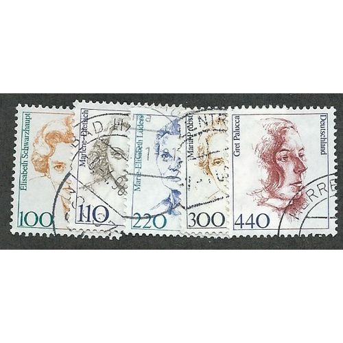 GER 1997 (SET) 'FAMOUS WOMEN ' (5v) FINE USED (EBID52-329)